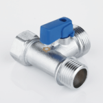 Vanne à boisseau sphérique en T, connexion femelle-mâle pour machine à laver