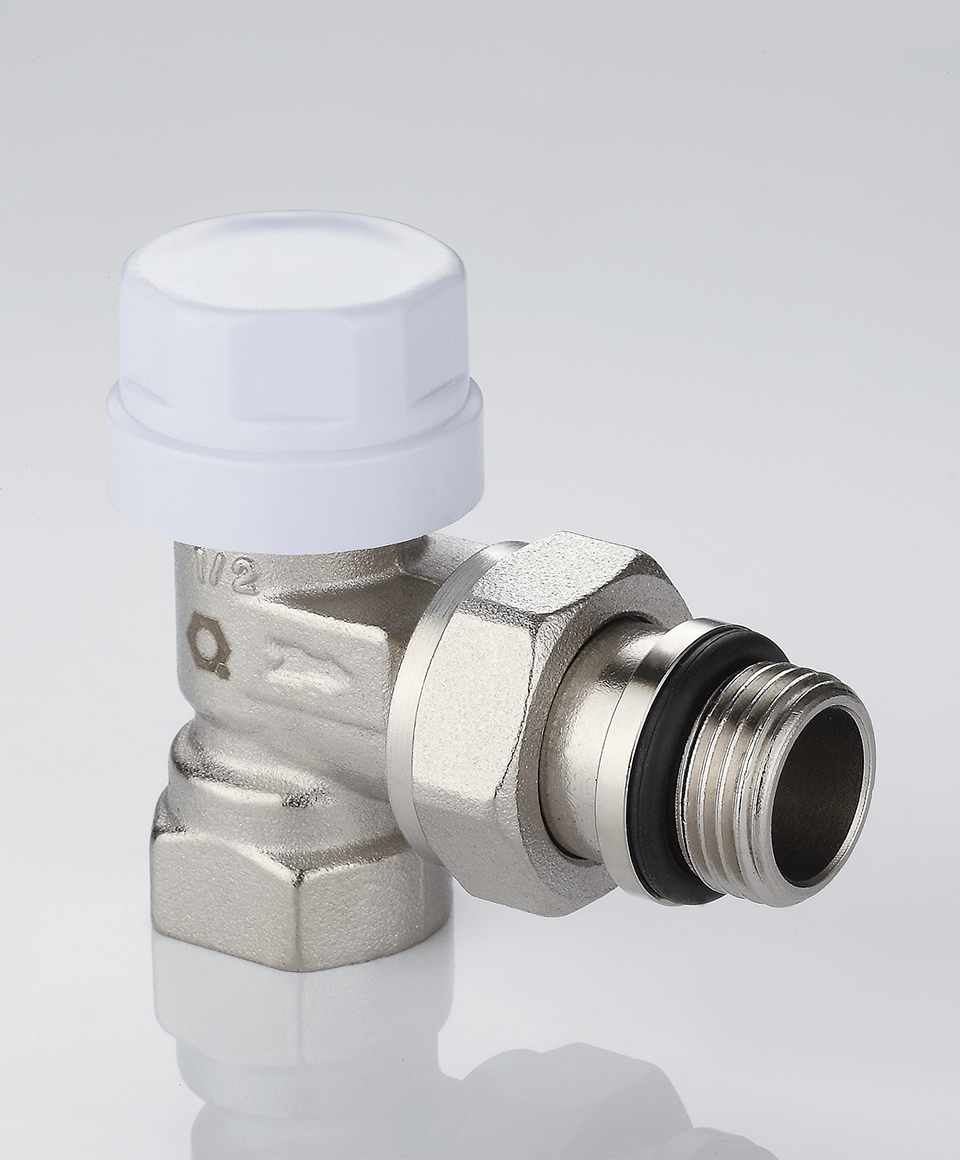 Thermostatic valve angle