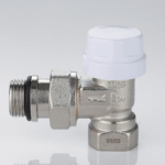 Thermostatic valve angle