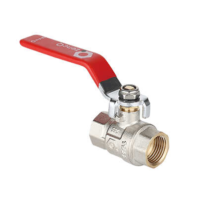 Ball valve female-female connection with lever handle