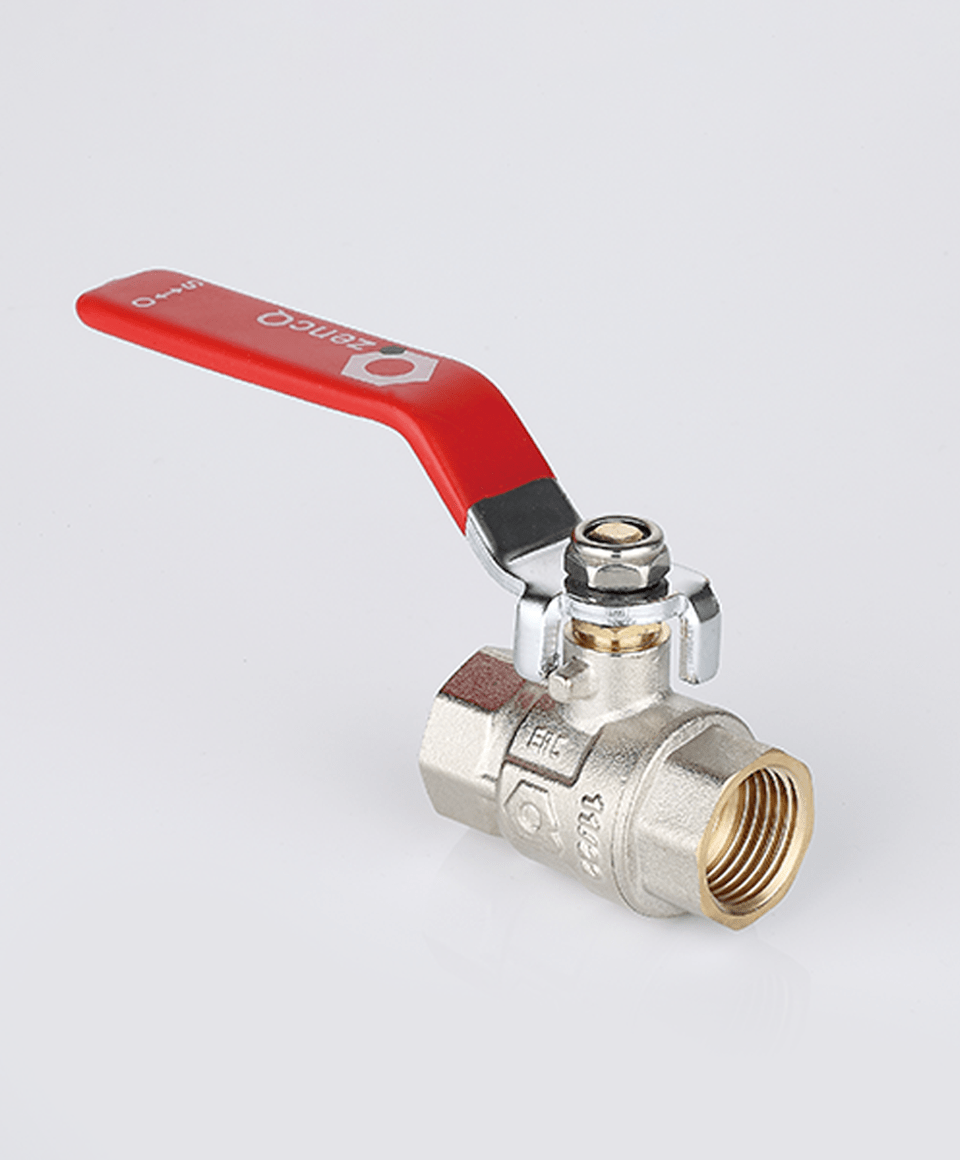 Ball valve female-female connection with lever handle