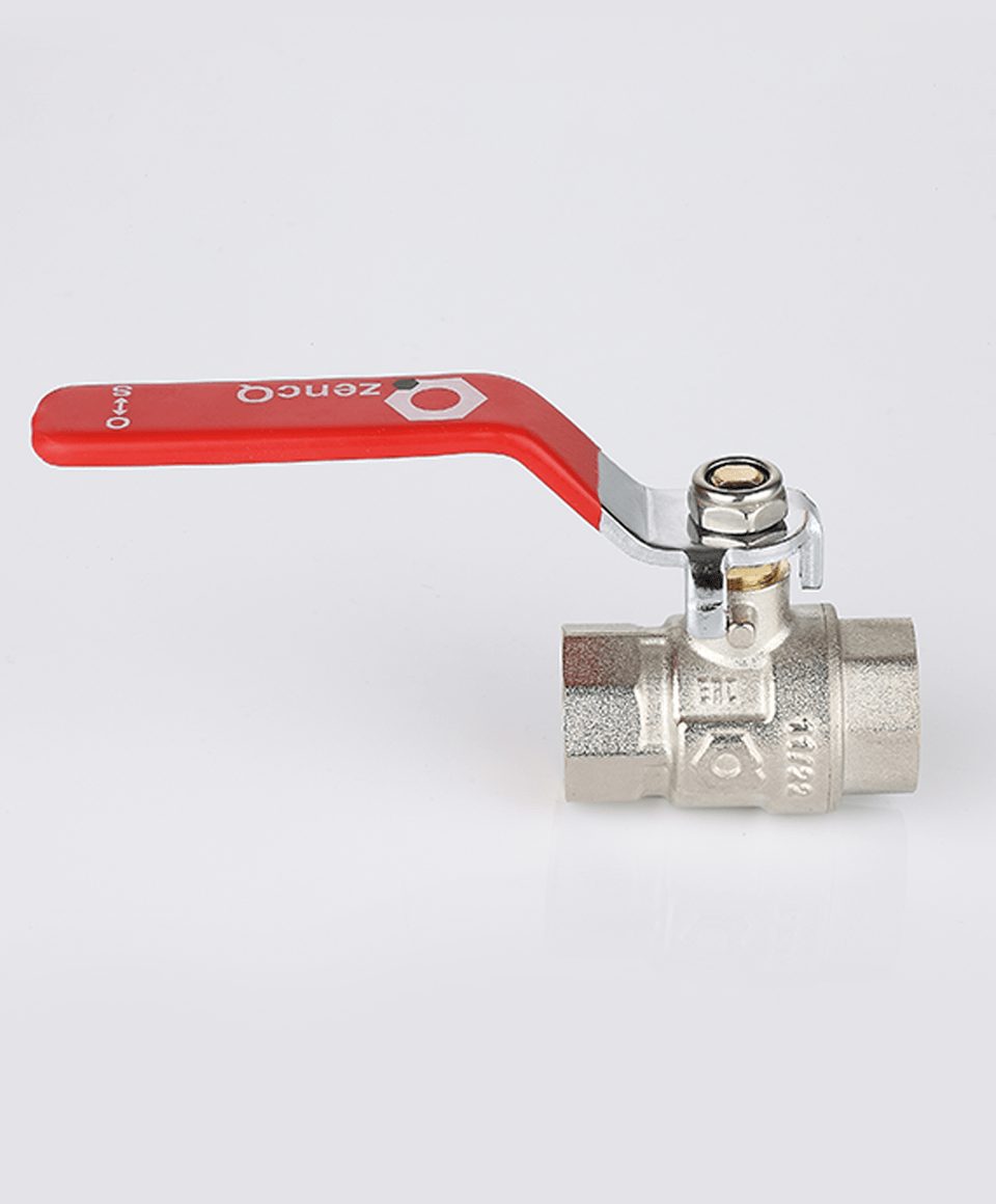 Ball valve female-female connection with lever handle