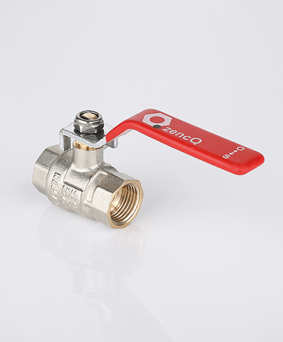 Ball valve female-female connection with lever handle