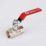 Ball valve female-female connection with lever handle