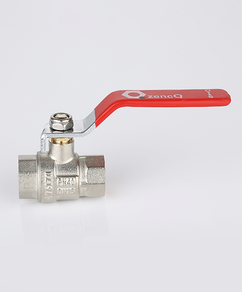 Ball valve female-female connection with lever handle