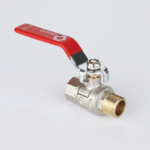 Ball valve female-male connection with lever handle