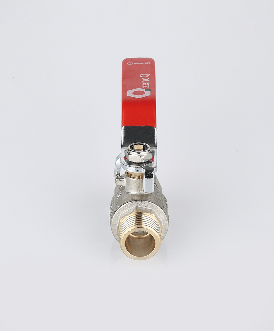 Ball valve female-male connection with lever handle
