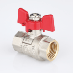 Ball valve female-female connection with T handle