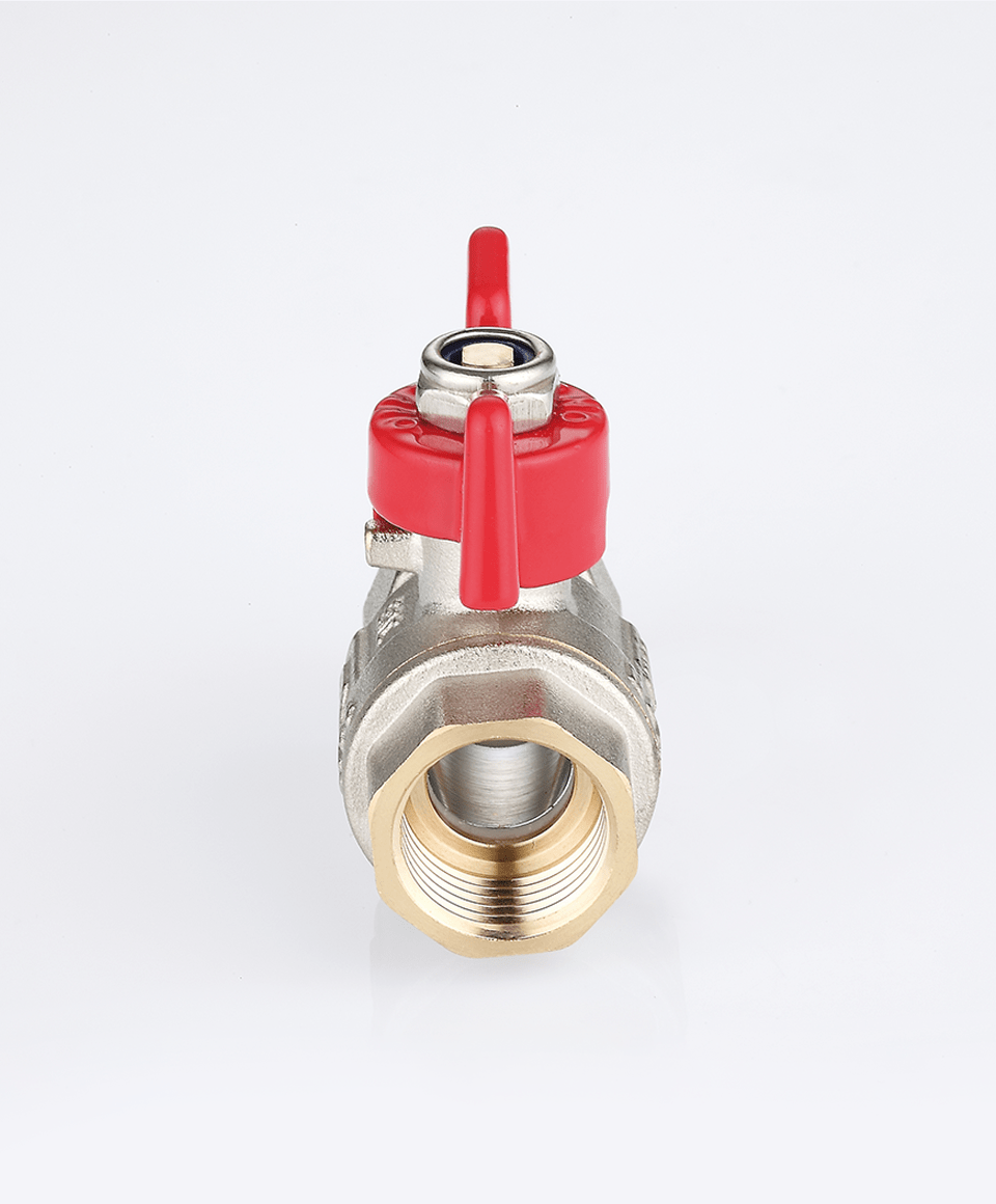 Ball valve female-female connection with T handle