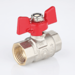Ball valve female-female connection with T handle