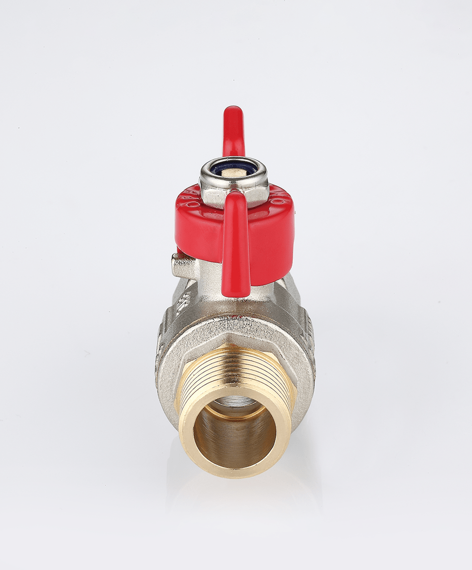 Ball valve female-male connection with T handle