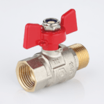 Ball valve female-male connection with T handle