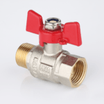 Ball valve female-male connection with T handle
