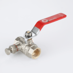 Ball valve with drain and air vent