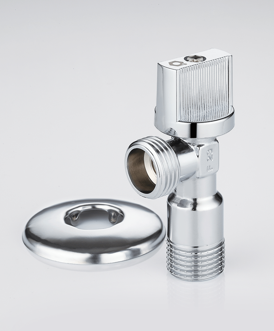 Under-sink angle ball valve