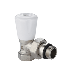 Manual radiator valve angle