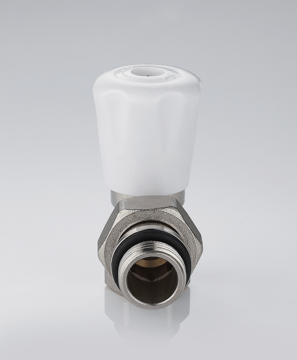 Manual radiator valve angle
