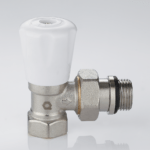 Manual radiator valve angle