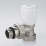 Manual radiator valve angle