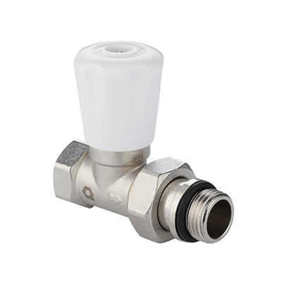 Manual radiator valve straight