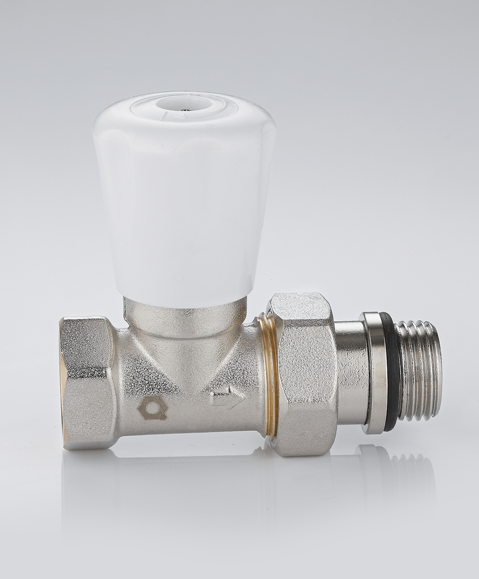 Manual radiator valve straight