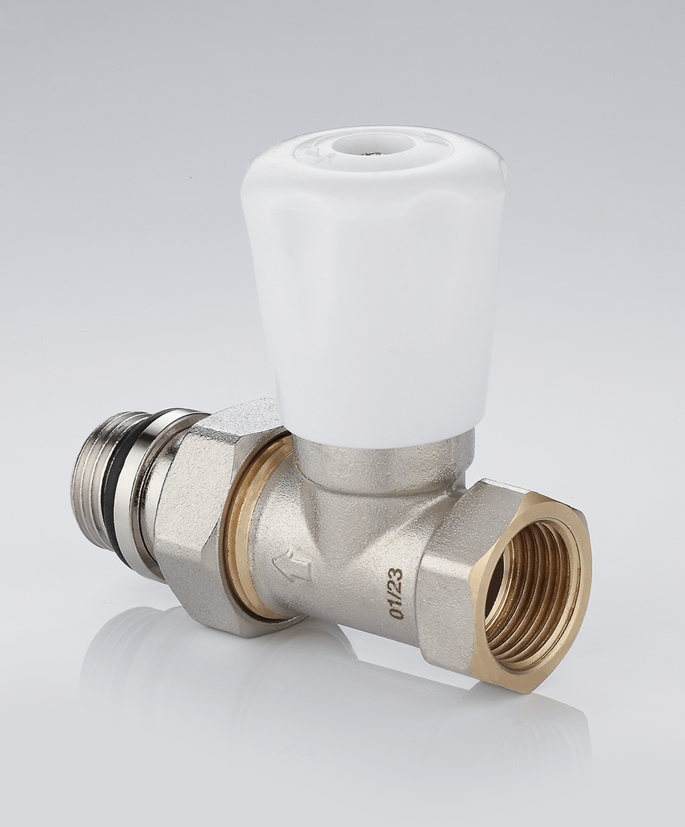 Manual radiator valve straight