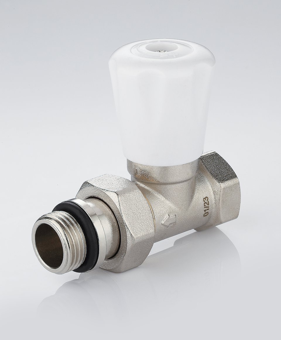 Manual radiator valve straight