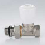 Manual radiator valve straight