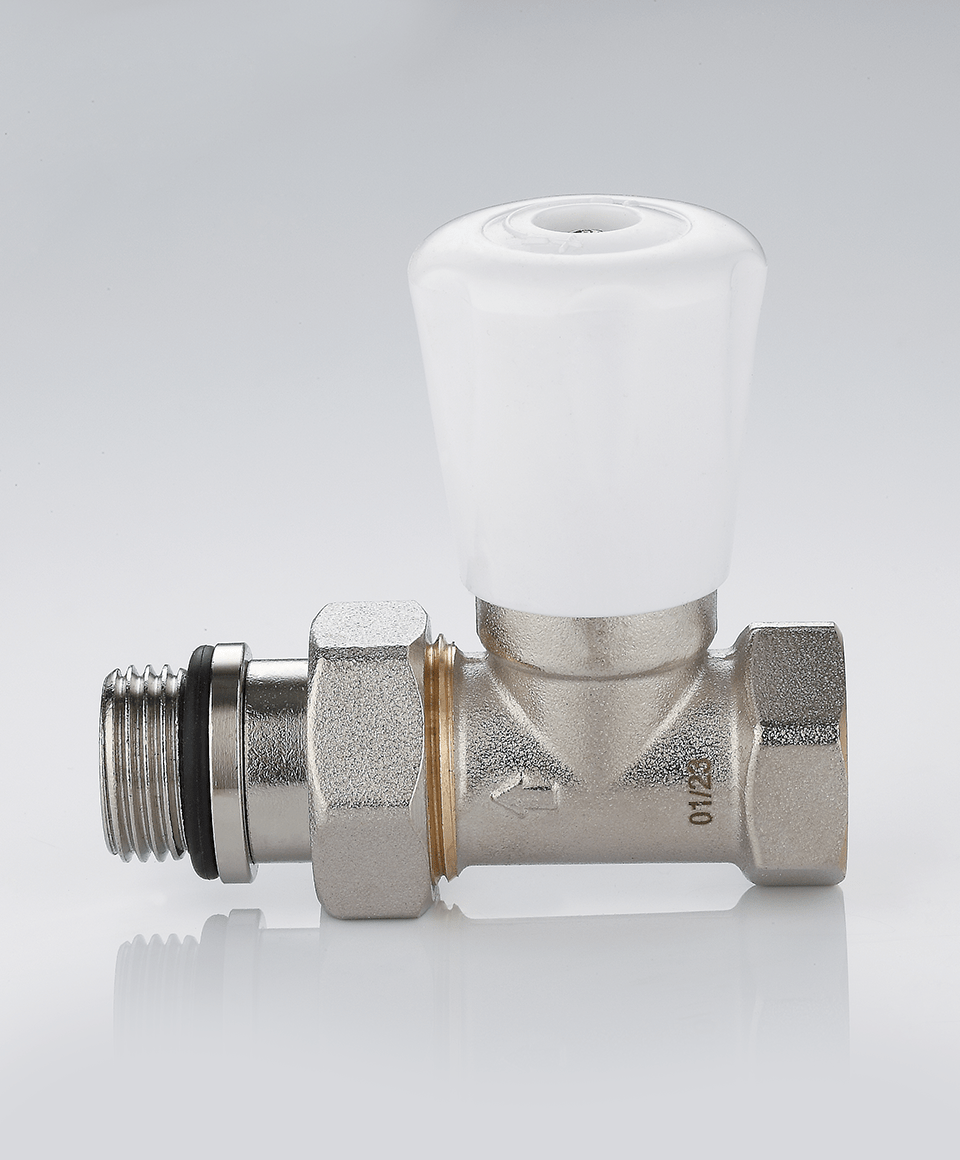 Manual radiator valve straight