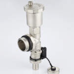 End unit with drain valve and automatic air vent valve