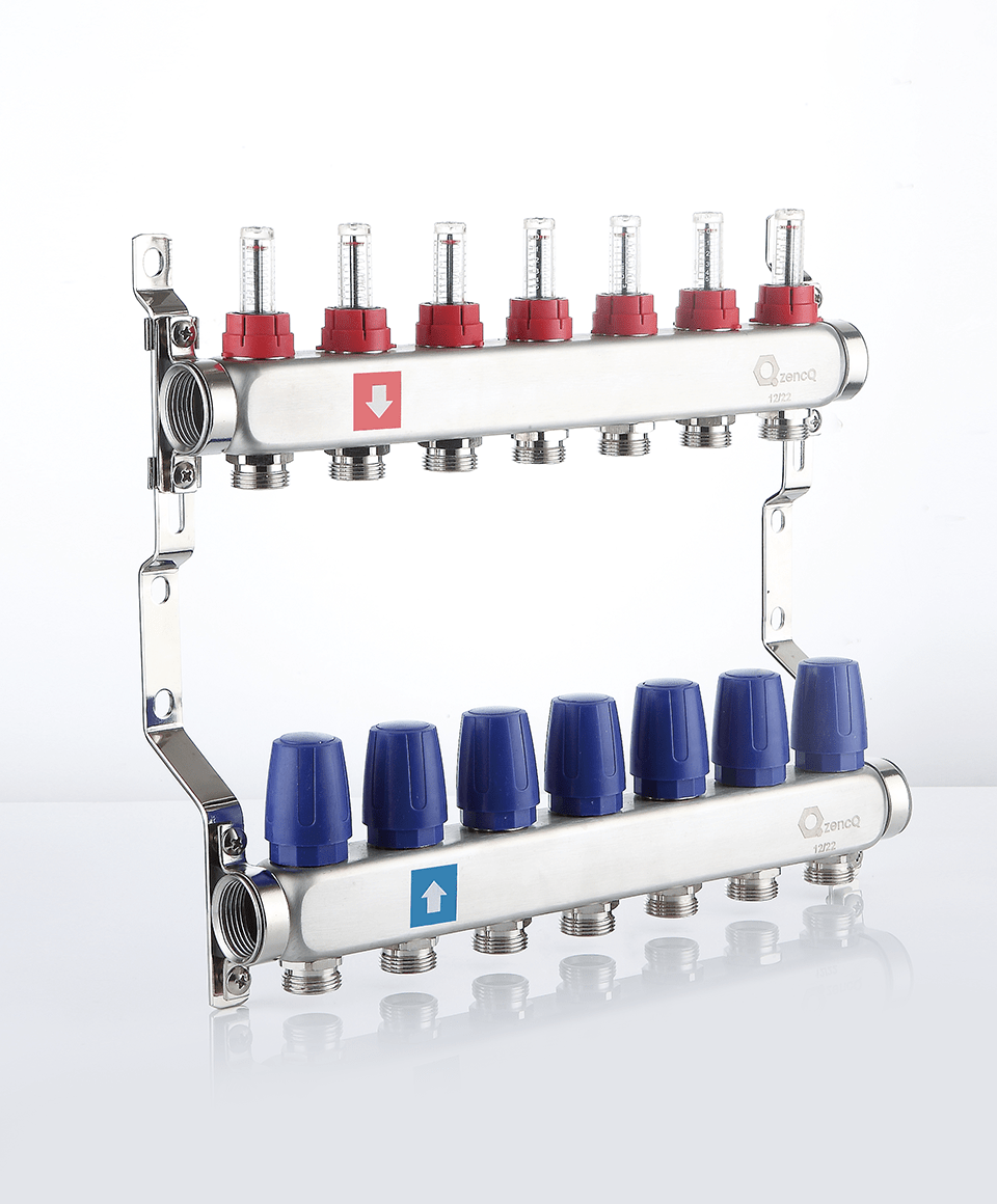 Manifold with flowmeters