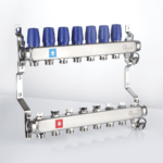 Manifold without flowmeters, with air vent and drain valve