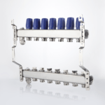 Manifold without flowmeters, with air vent and drain valve