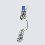 Manifold without flowmeters, with air vent and drain valve