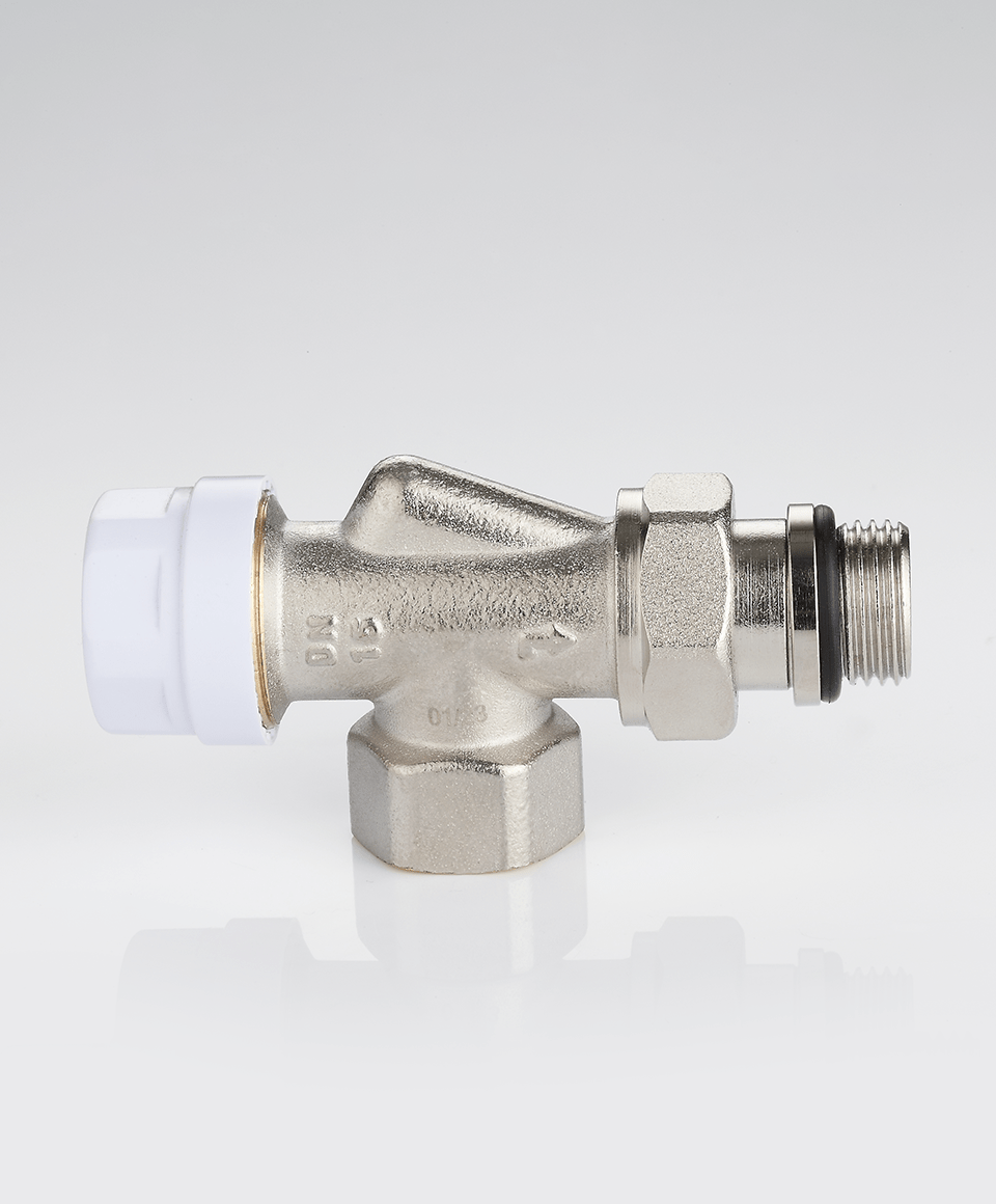 Thermostatic valve axial