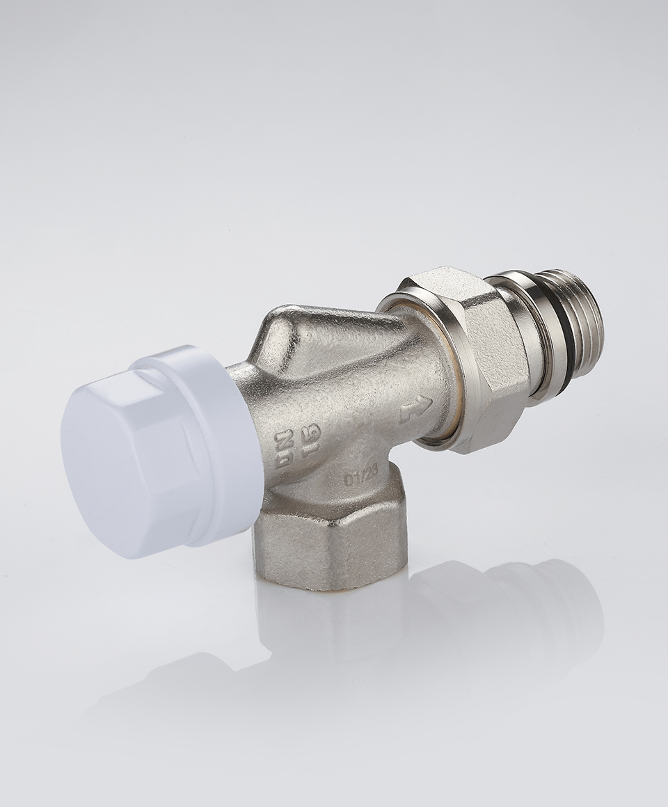 Thermostatic valve axial