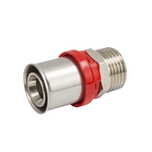 Male straight press fitting