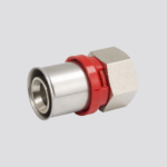 Female straight press fitting