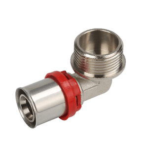Male elbow press fitting