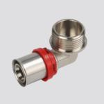 Male elbow press fitting