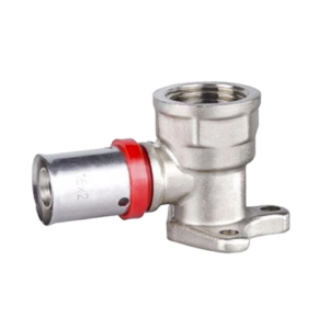 Wallplate elbow press fitting