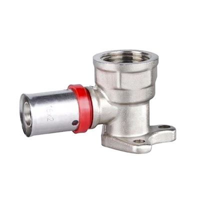 Wallplate elbow press fitting