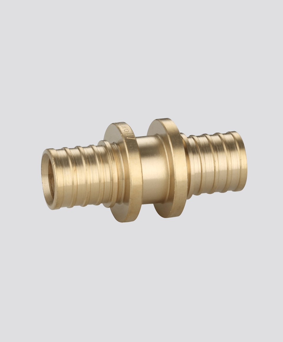 Double straight fitting